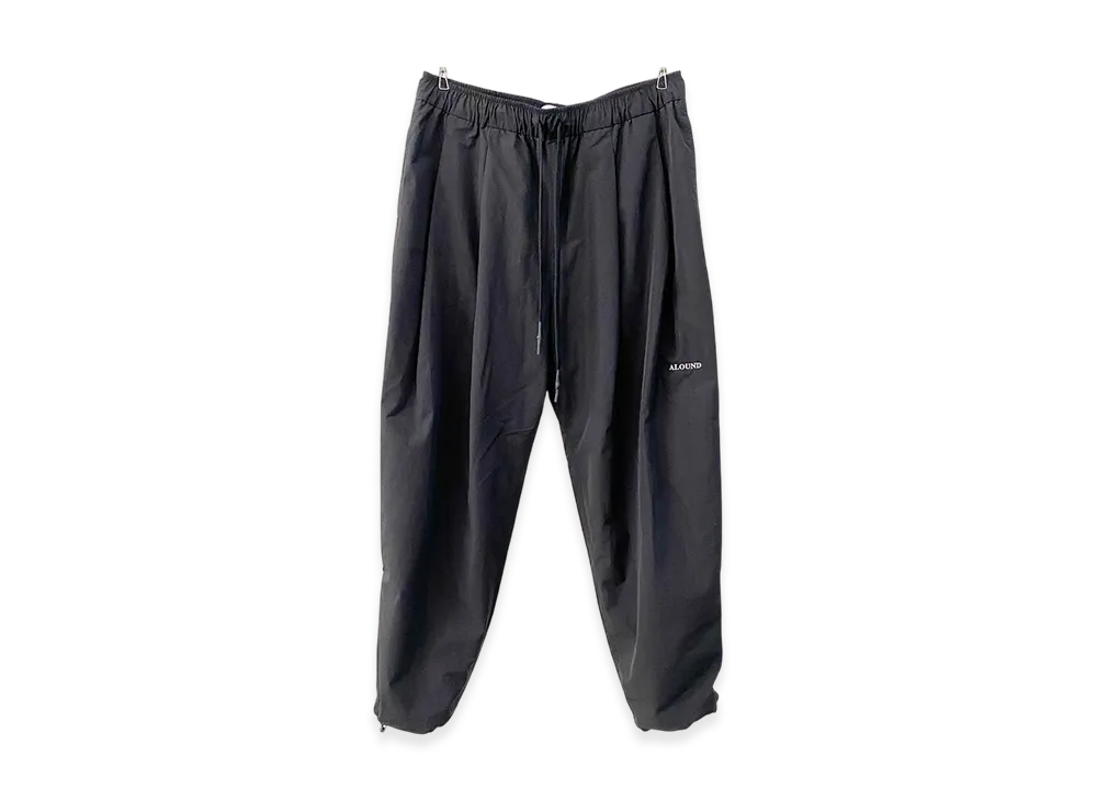 ALOUND Twotuck Tapered Nylon Pants "Black"