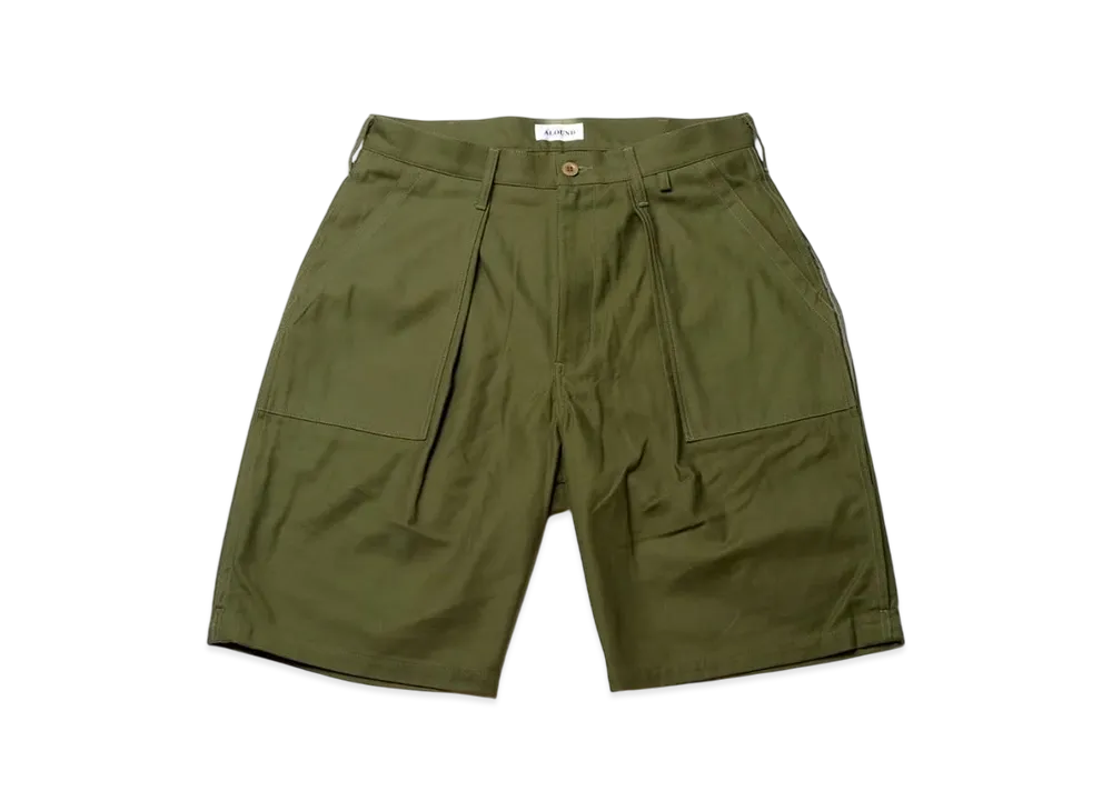 ALOUND Ventilation Baked Shorts "Olive Drab"