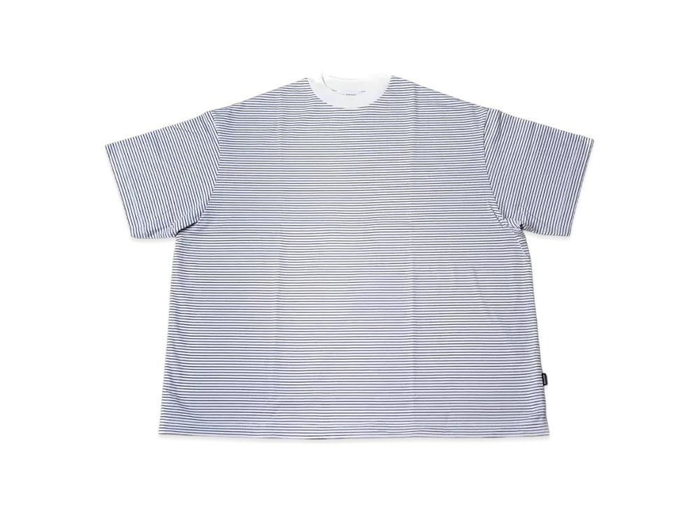 ALOUND Striped Oversize Tee "White/Black"