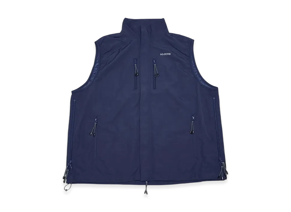 ALOUND Sidezip Nylon Vest "Navy"