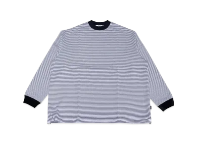 ALOUND Striped Oversize Longsleeve Tee "White"