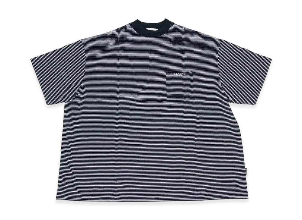 ALOUND Oversized Pocket Tee "Black/White"
