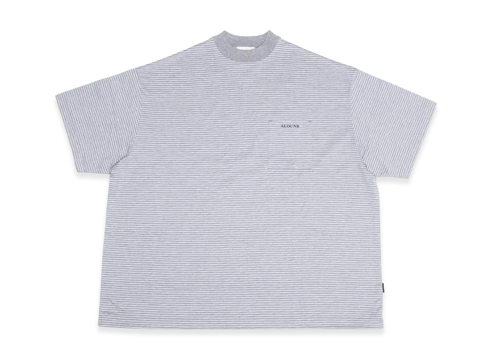ALOUND Oversized Pocket Tee "Grey/White"