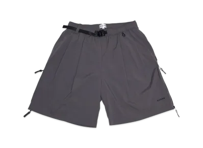 ALOUND Twotuck Belted Ventilation Nylon Shorts "Charcoal"