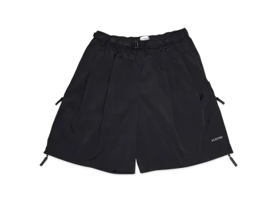 ALOUND Twotuck Belted Ventilation Nylon Shorts "Black"