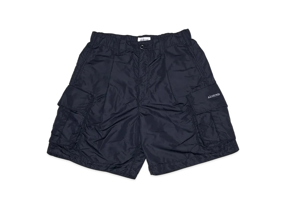 ALOUND Nylon Cargo Shorts "Black"