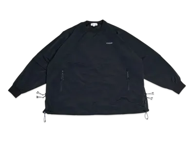 ALOUND Wide Detachable Nylon Pullover "Black"