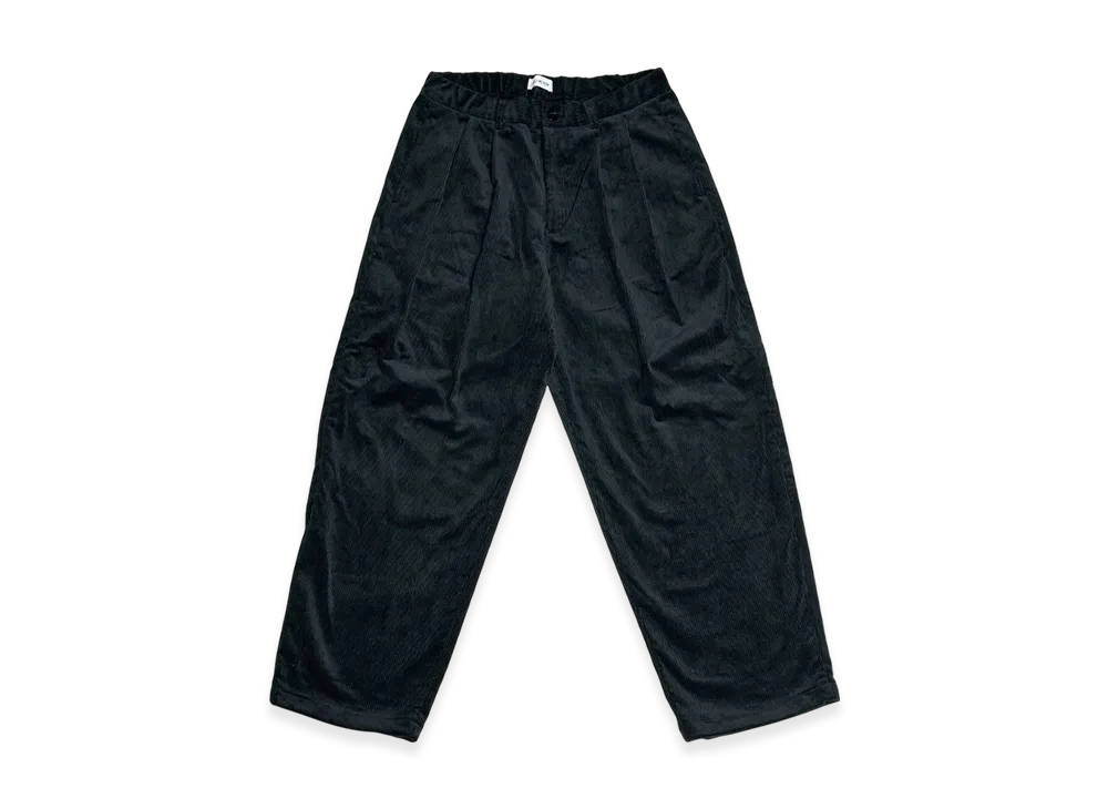 ALOUND Ventilation Twotuck Corduroy Pants "Black"