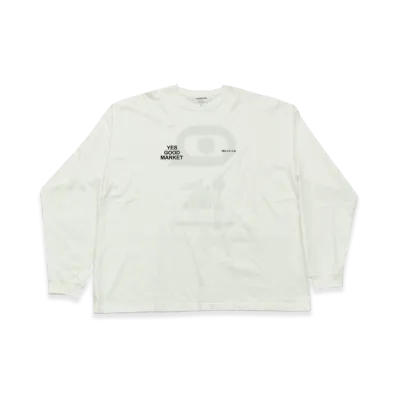 ALOUND x a.INC. YES GOOD MARKET Limited L/S Tee "White"