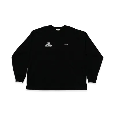 ALOUND x a.INC. YES GOOD MARKET Limited L/S Tee "Black"