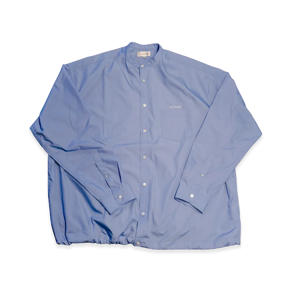 ALOUND Drawstring Widebox Shirts "Sax Blue"