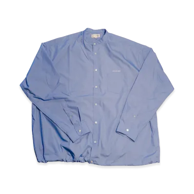 ALOUND Drawstring Widebox Shirts "Sax Blue"