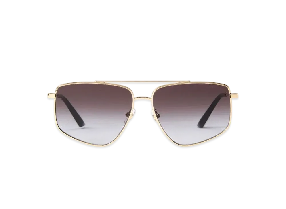 Jimmy Choo Alyssa Aviator Sunglasses "Pale Gold"