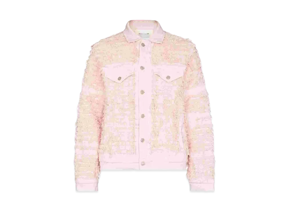 1017 ALYX 9SM X Blackmeans Distressed Denim Jacket "Black"