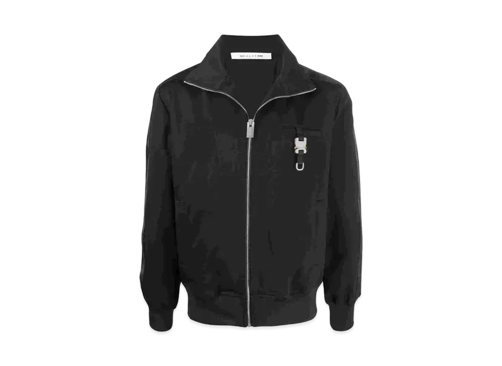 1017 ALYX 9SM Buckle-Detail Zip-Up Track Jacket "Black"