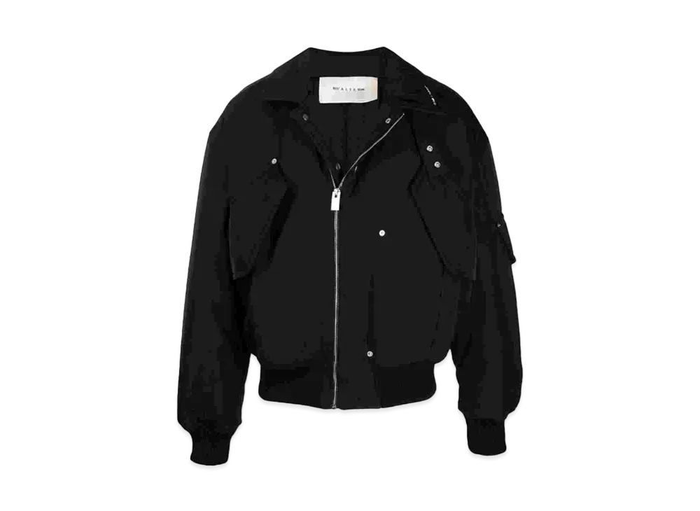 1017 ALYX 9SM Flap-Pocket Bomber Jacket "Black"