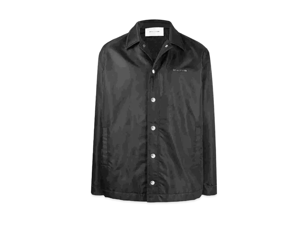 1017 ALYX 9SM Raised Logo Shell Shirt Jacket "Black"