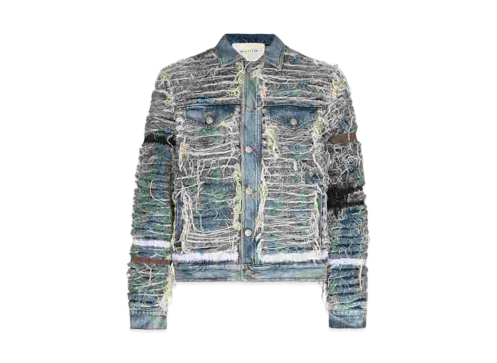 1017 ALYX 9SM X Blackmeans Shredded Denim Jacket "Denim"