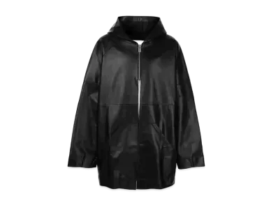 1017 ALYX 9SM Oversized Hooded Leather Jacket "Black"