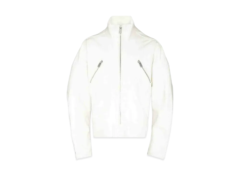 1017 ALYX 9SM Zip-Up Motorcycle Jacket "White"