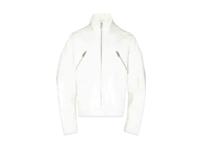 1017 ALYX 9SM Zip-Up Motorcycle Jacket "White"