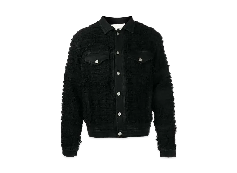 1017 ALYX 9SM Frayed Denim Jacket "Black"