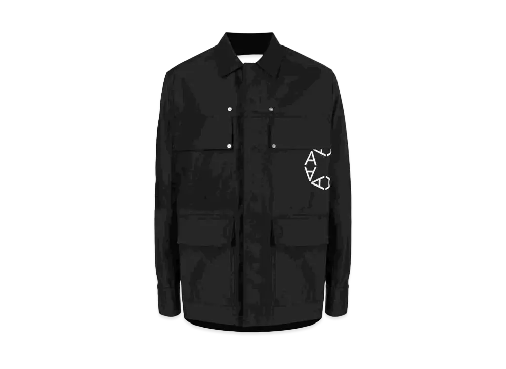 1017 ALYX 9SM Logo-Print Shirt Jacket "Black"