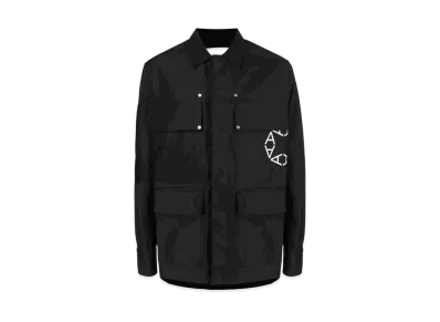 1017 ALYX 9SM Logo-Print Shirt Jacket "Black"