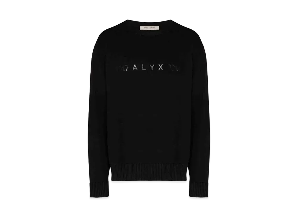 1017 ALYX 9SM Logo-Print Long-Sleeve Sweatshirt "Black"