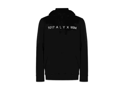 1017 ALYX 9SM Logo-Print Drawstring Hoodie "Black"