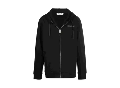 1017 ALYX 9SM Logo-Print Zip-Up Hoodie "Black"
