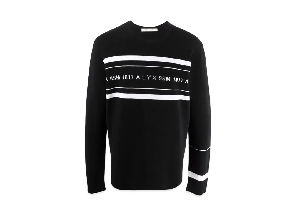 1017 ALYX 9SM Logo-Print Crew Neck Sweatshirt "Black"