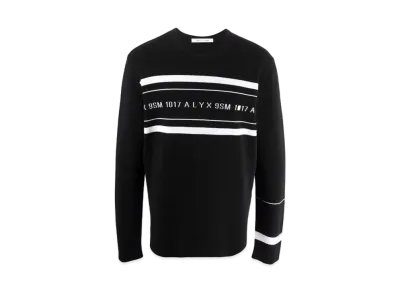 1017 ALYX 9SM Logo-Print Crew Neck Sweatshirt "Black"