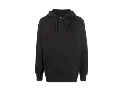 1017 ALYX 9SM Logo-Print Cotton Hoodie "Black"