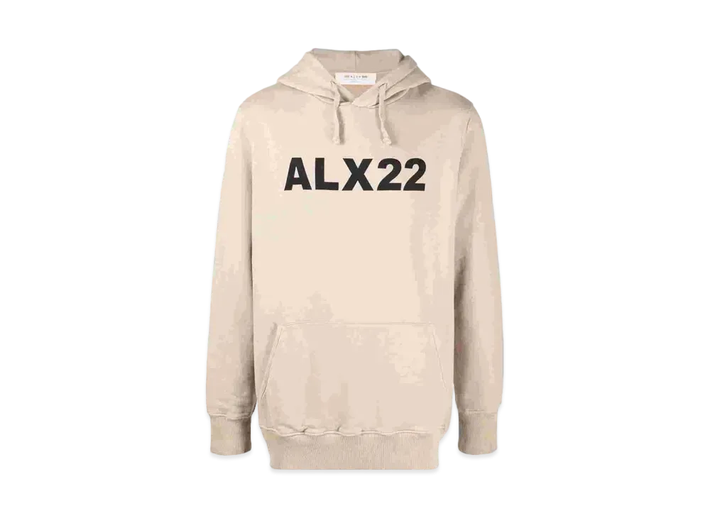 1017 ALYX 9SM Logo-Print Hoodie "Beige"