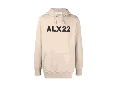 1017 ALYX 9SM Logo-Print Hoodie "Beige"