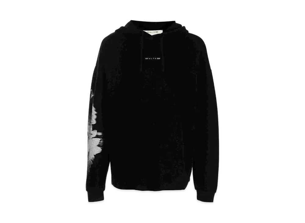 1017 ALYX 9SM Graphic-Print Pullover Hoodie "Black"