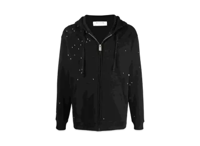 1017 ALYX 9SM Embellished Zip-Up Hoodie "Black"