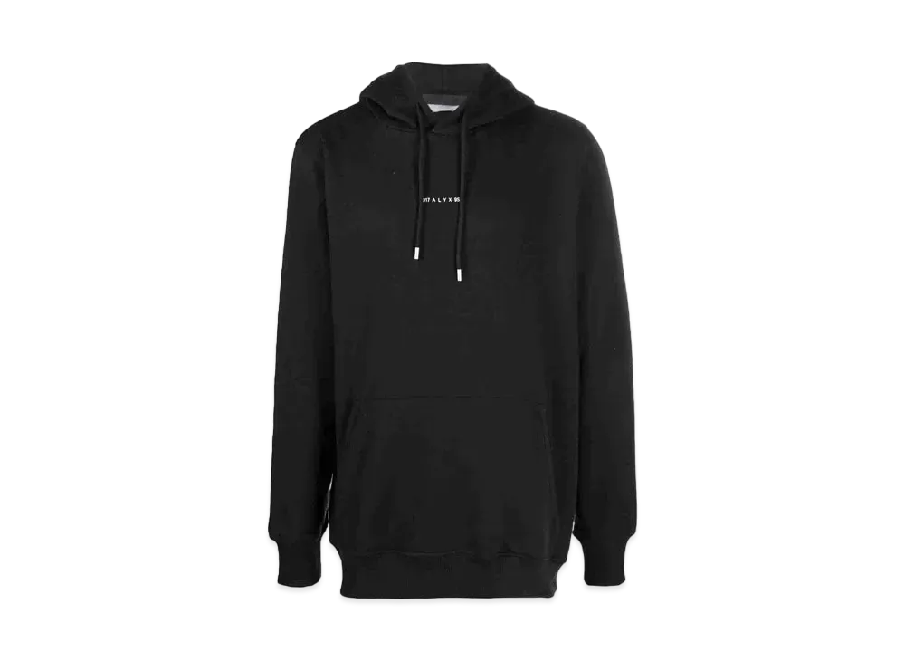 1017 ALYX 9SM Logo-Print Pullover Hoodie "Black"