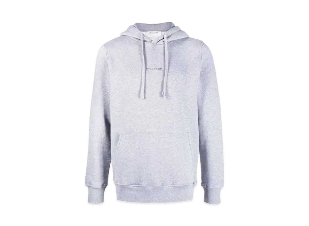 1017 ALYX 9SM Logo-Print Cotton Hoodie "Gray"