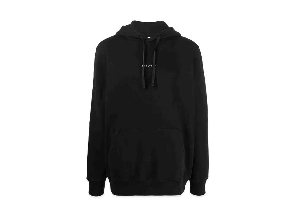 1017 ALYX 9SM Logo-Print Pullover Hoodie "Black"