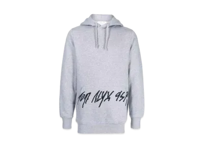 1017 ALYX 9SM Ogo-Print Drawstring Hoodie "Gray"