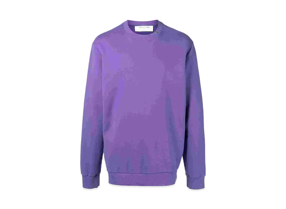 1017 ALYX 9SM Rib-Trimmed Crew-Neck Sweatshirt "Purple"
