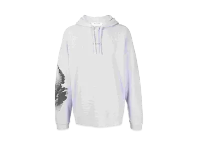 1017 ALYX 9SM Logo-Print Textured Hoodie "Gray"