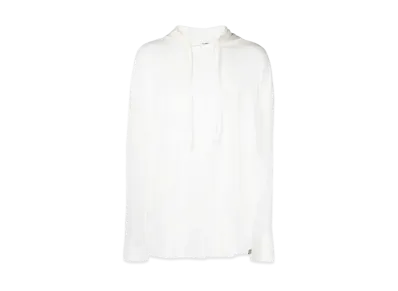 1017 ALYX 9SM Distressed Hooded Long-Sleeve Top "White"