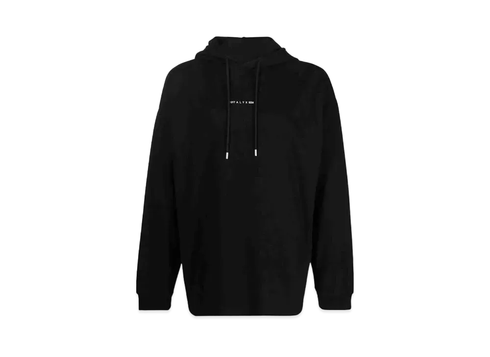 1017 ALYX 9SM Logo-Print Pullover Hoodie "Black"