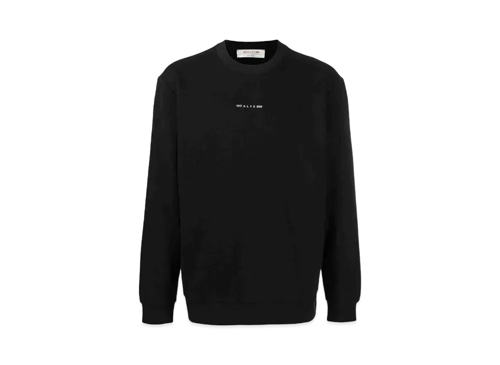 1017 ALYX 9SM Logo-Print Cotton Sweatshirt "Black"