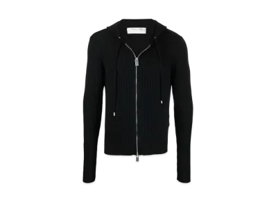 1017 ALYX 9SM Ribbed Zip-Up Hoodie "Black"