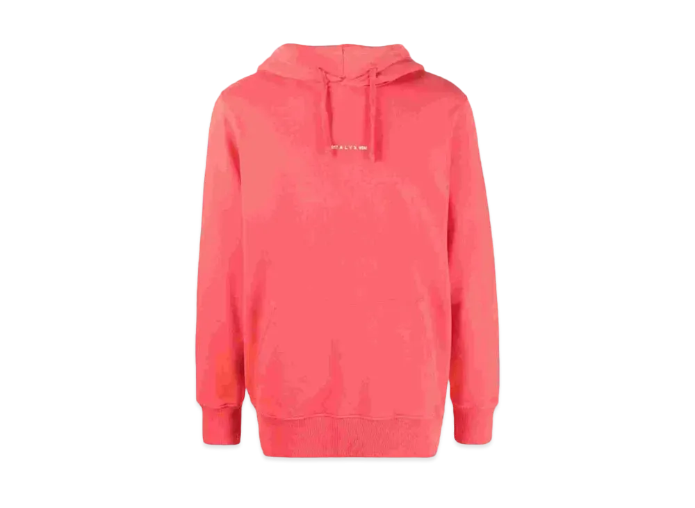 1017 ALYX 9SM Logo-Print Drawstring Hoodie "Pink"