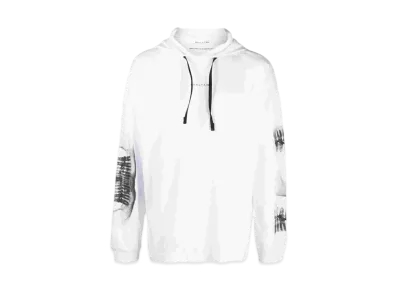 1017 ALYX 9SM X-Ray Print Drawstring Hoodie "White"